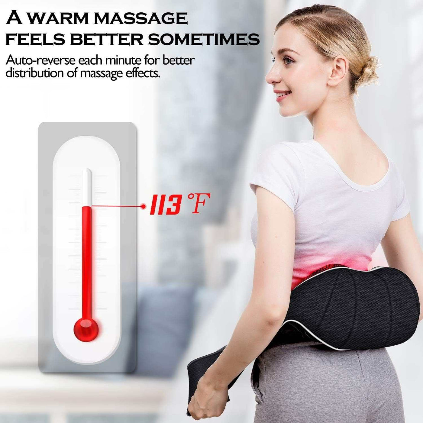 Christmas Gifts for Women & Men, Shiatsu Neck and Shoulder Massager with Heat Deep Tissue Kneading Sports Recovery Massagers for Back, Foot, Relaxation Gifts for Wife, Husband, Him, Her