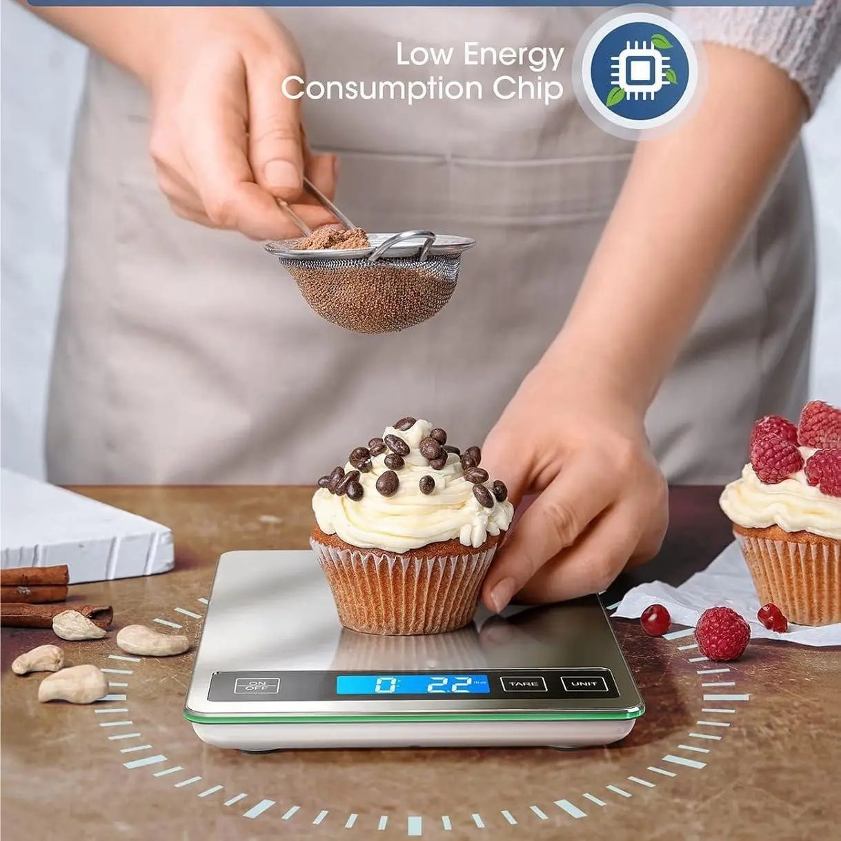 Stainless steel kitchen scale Top Shelf Find