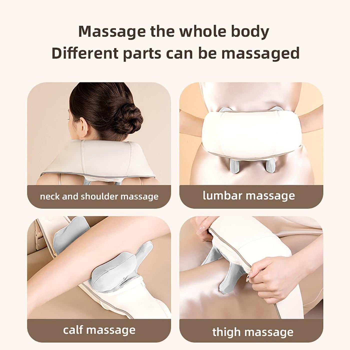 Neck Massager with Heat, Shiatsu Shoulder Massager, Electric Acupressure Neck Massager Gift for Parents/Elders/Health/Women/Men Deep Kneading Massage like Human to Free Your Hand