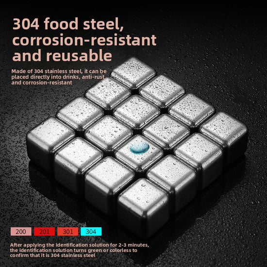 Stainless Steel Ice Cubes for Drinks