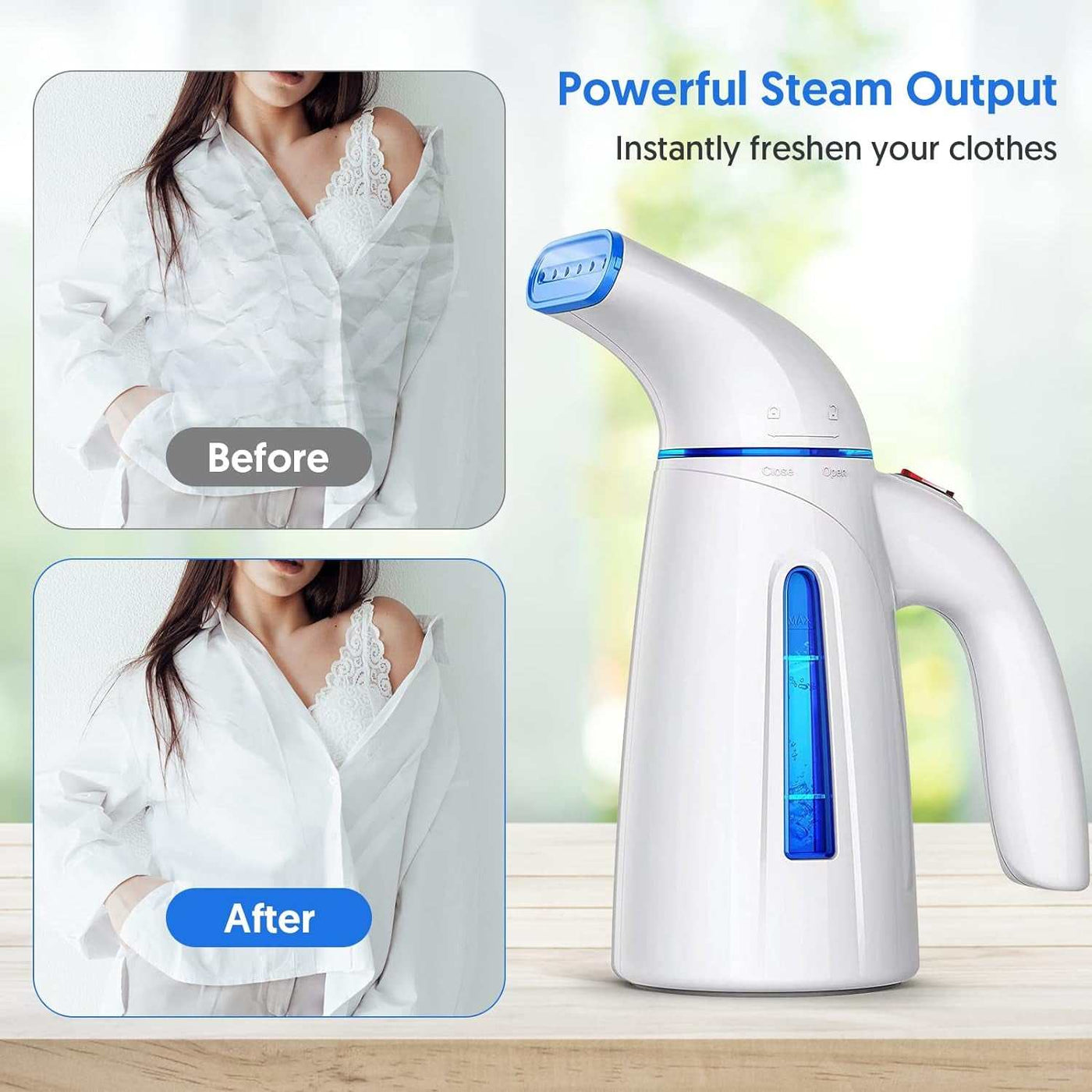 Handheld Clothes Steamer - 240ml Portable Travel Steamer for Garments (120V Only)