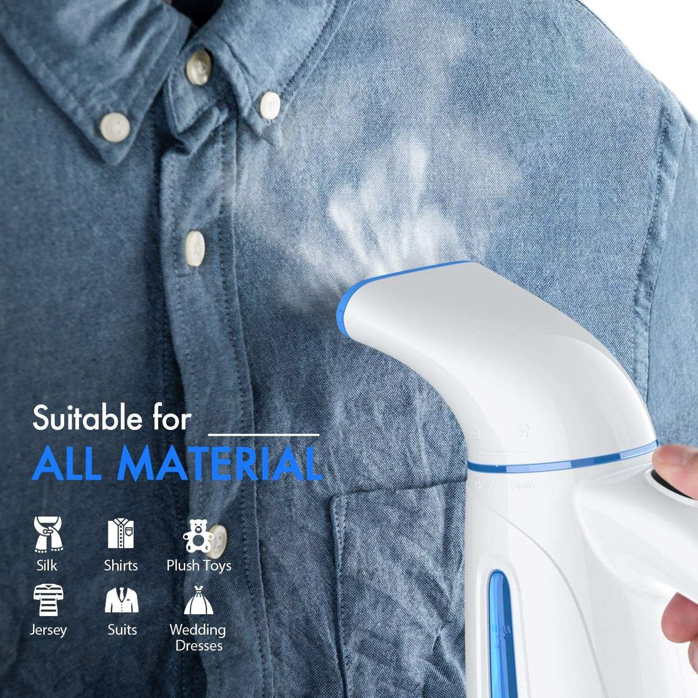 Handheld Clothes Steamer - 240ml Portable Travel Steamer for Garments (120V Only)