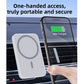 Magnetic Wireless Car Charger Holder 15W Fast Charging for MagSafe Phones & Qi Devices Compact ABS Plastic Design