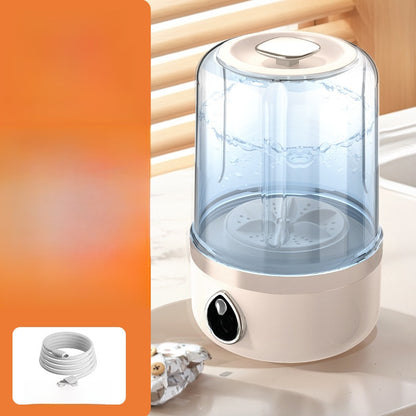 Portable Washing Machine,Wireless Mini Washer Deeply Cleans Small Laundry Items, Socks, Underwear, Baby Clothes,Small Washer Is Suitable for Solo Living, Apartments, Hotels, Travel, And Camping White