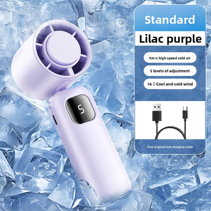 Semiconductor cooling handheld fan