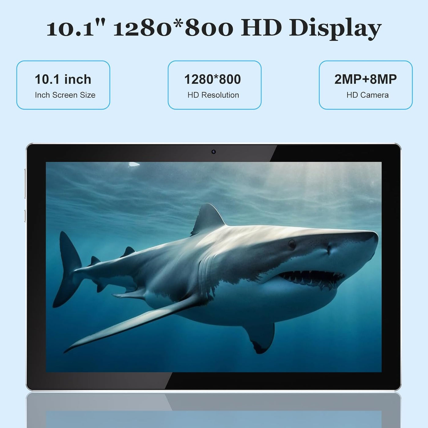 Android 12 Tablet with Keyboard 10 Inch 2 in 1 Tablets Set Include Mouse Case Stylus Film, 2GB+32GB Quad-Core Tablet PC, 10.1'' Tab HD IPS Screen Wifi BT 6000Mah Battery Dual Camera Google GMS Tableta