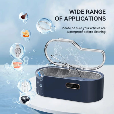 Ultrasonic Jewelry Cleaner Machine, 15Oz 45Khz Ultrasonic Cleaner with 4 Time Settings for Jewelry, Glasses, Watches, Rings