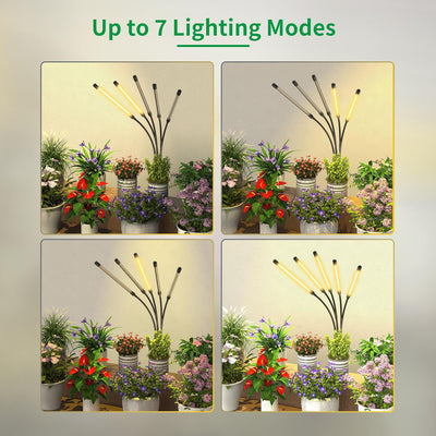 Grow Lights for Indoor Plants Full Spectrum,Smart Plant Light,Plant Grow Lights Indoor,Led Grow Lights for Seed Starting,Grow Lamp with 59''Tripod,Yellow Light,Sunlight,App Control, GLA-02