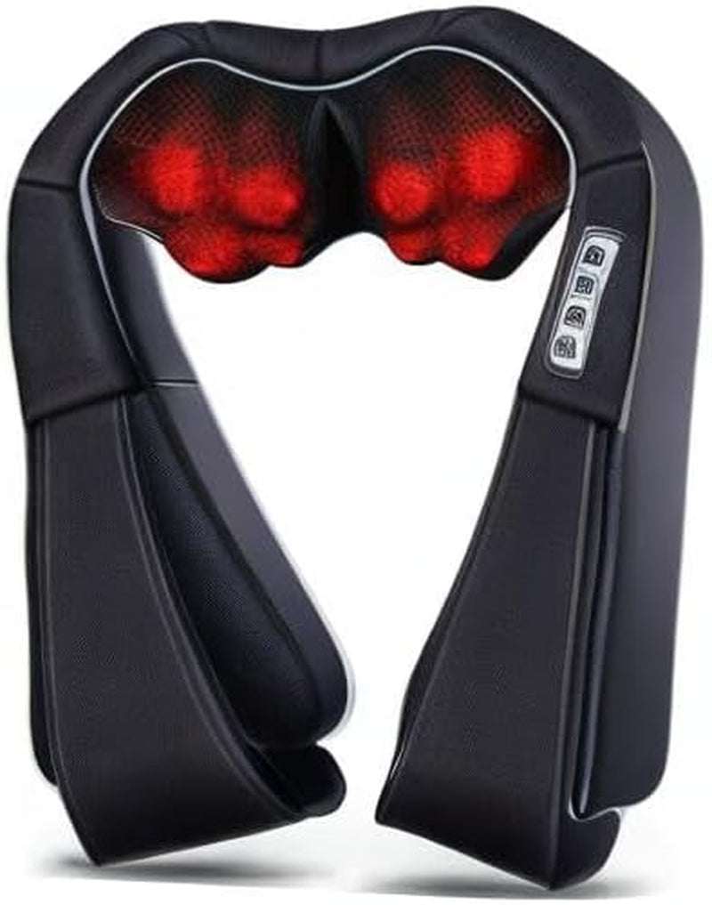 Christmas Gifts for Women & Men, Shiatsu Neck and Shoulder Massager with Heat Deep Tissue Kneading Sports Recovery Massagers for Back, Foot, Relaxation Gifts for Wife, Husband, Him, Her