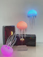 LED Jellyfish Lamp RGB Gradient Jelly Fish Light with Dancing Legs and Touch Sensor Rechargeable Cute Desk Lamp for Bedrooms, Living Room