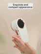 Smart Digital Display Hair Ball Trimmer Rechargeable USB Cordless Fabric Lint Remover in White or Grey Compact Lightweight Design with Clear Battery Level Display