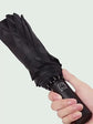 Automatic Windproof Black-Coated Umbrella with 24 Ribs